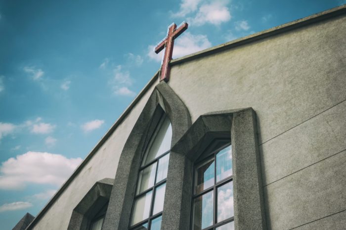 a statue on a building