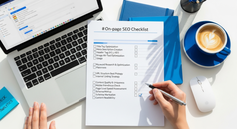 on page seo checklist 2026