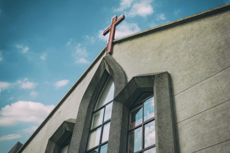 a statue on a building