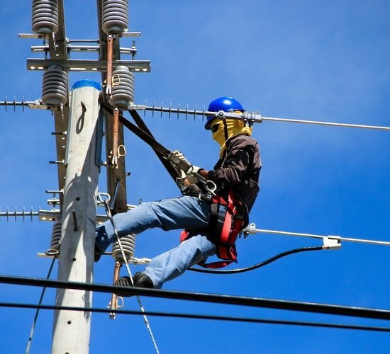 a person on a zip line