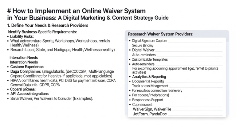 How to implement an online waiver system in your business