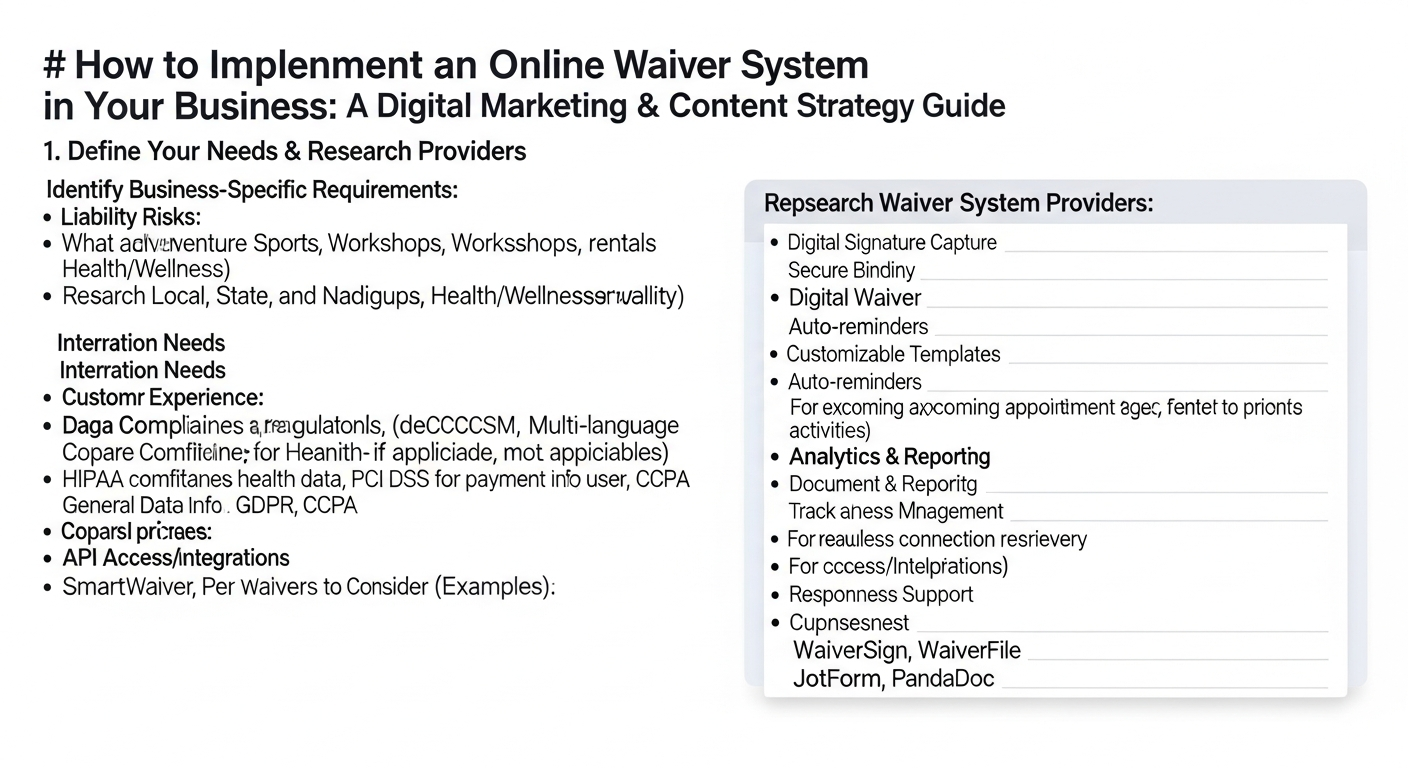 How to implement an online waiver system in your business