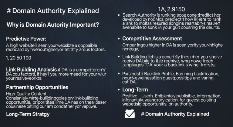 What is domain authority and why is it important